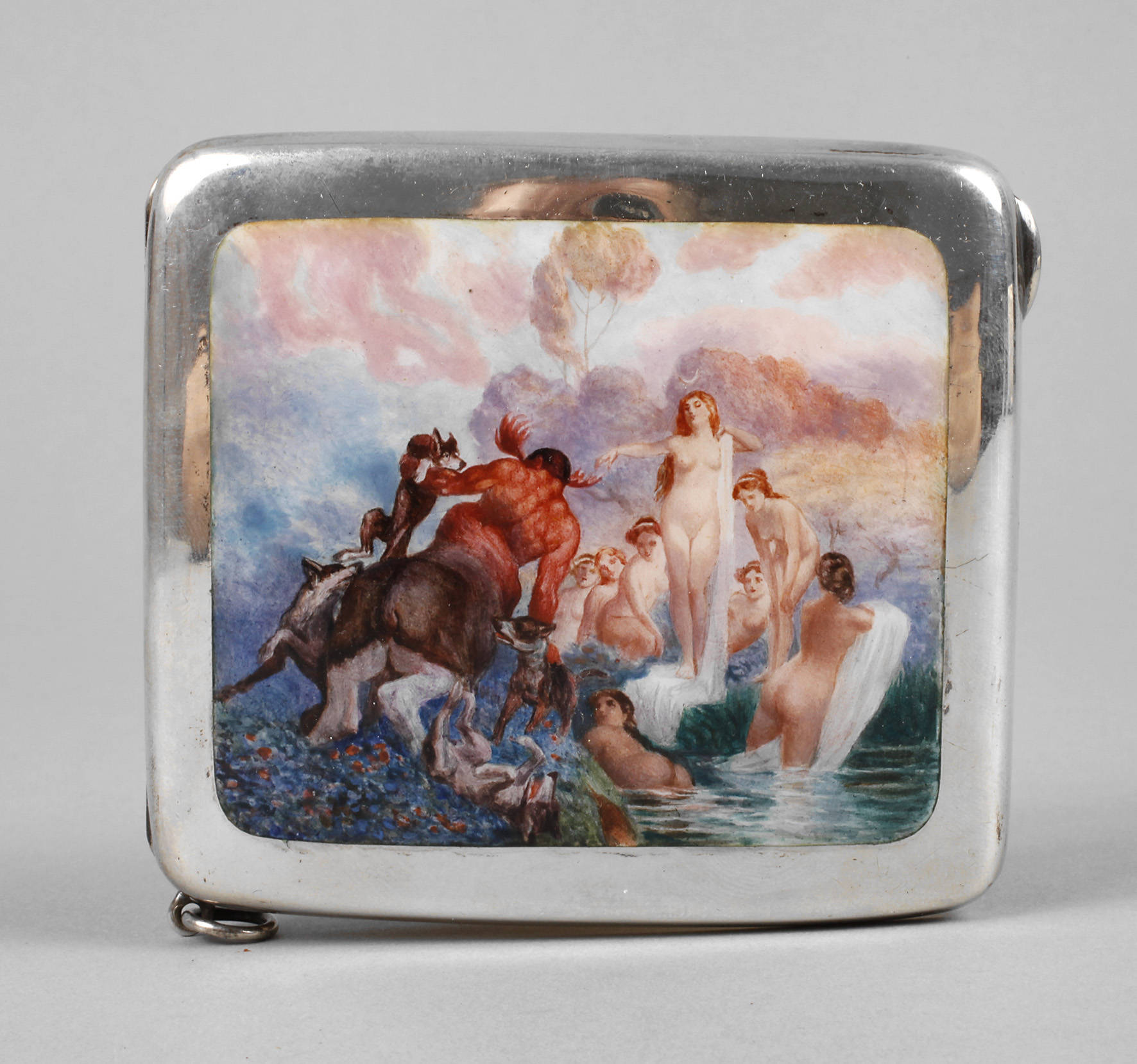 Feine Zigarettendose Email