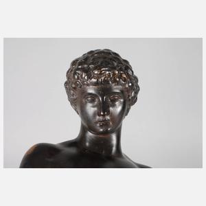 Metallgußplastik Antinoos Farnese