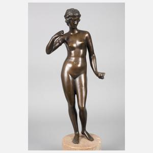 Stehende Eva mit Apfel