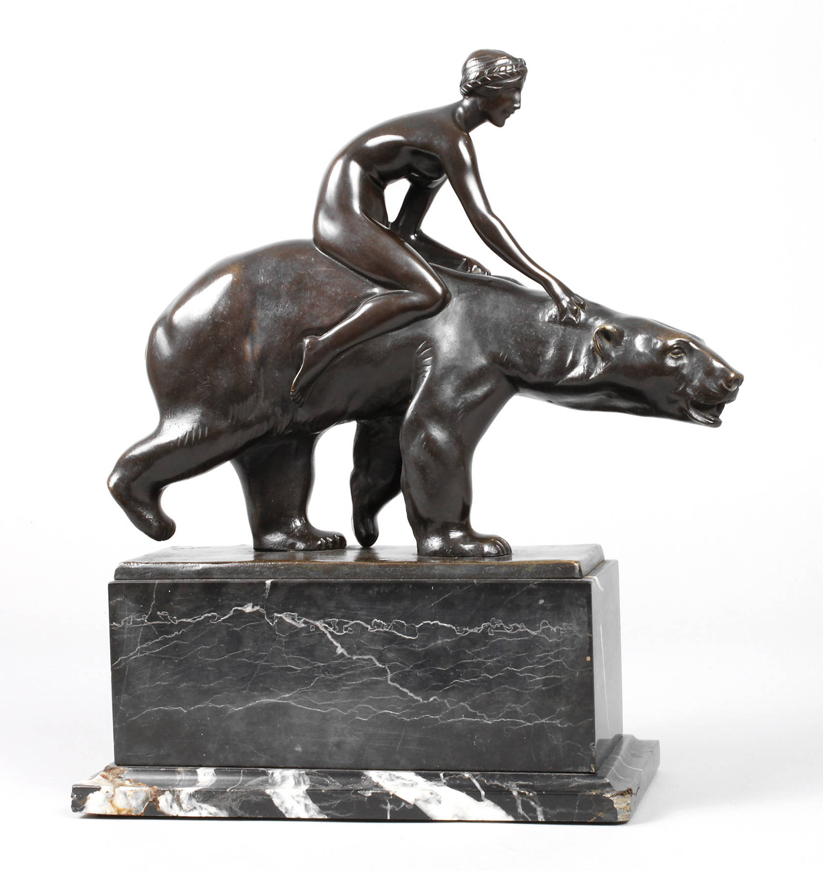 Berthold Nebel, Mädchenakt auf Eisbär