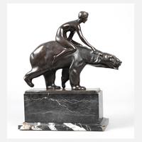 Berthold Nebel, Mädchenakt auf Eisbär111