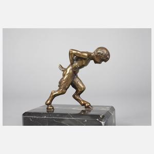 Paar Buchstützen als Faune