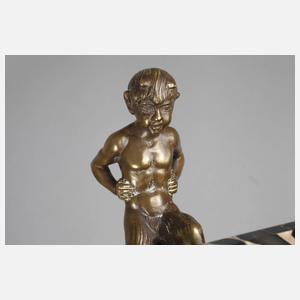 Paar Buchstützen als Faune