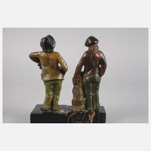 Alfred Jorel, Zwei junge Männer Chryselephantin