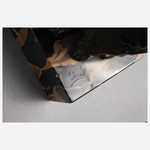 Alfred Jorel, Zwei junge Männer Chryselephantin