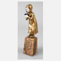 Chryselephantin junges Bauernmädchen111