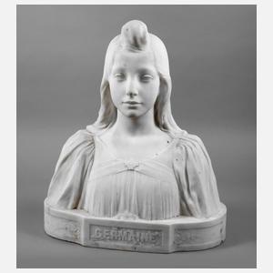 Große Marmorbüste ”Germaine”