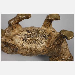 Wiener Bronze zwei Katzen