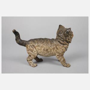 Wiener Bronze zwei Katzen