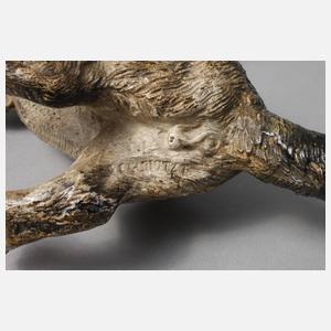 Wiener Bronze zwei Katzen