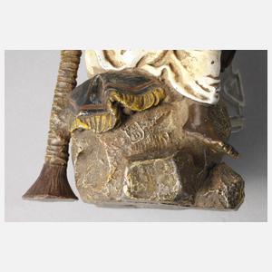 Franz Xaver Bergmann, Wiener Bronze Krieger unter Palme