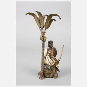 Franz Xaver Bergmann, Wiener Bronze Krieger unter Palme