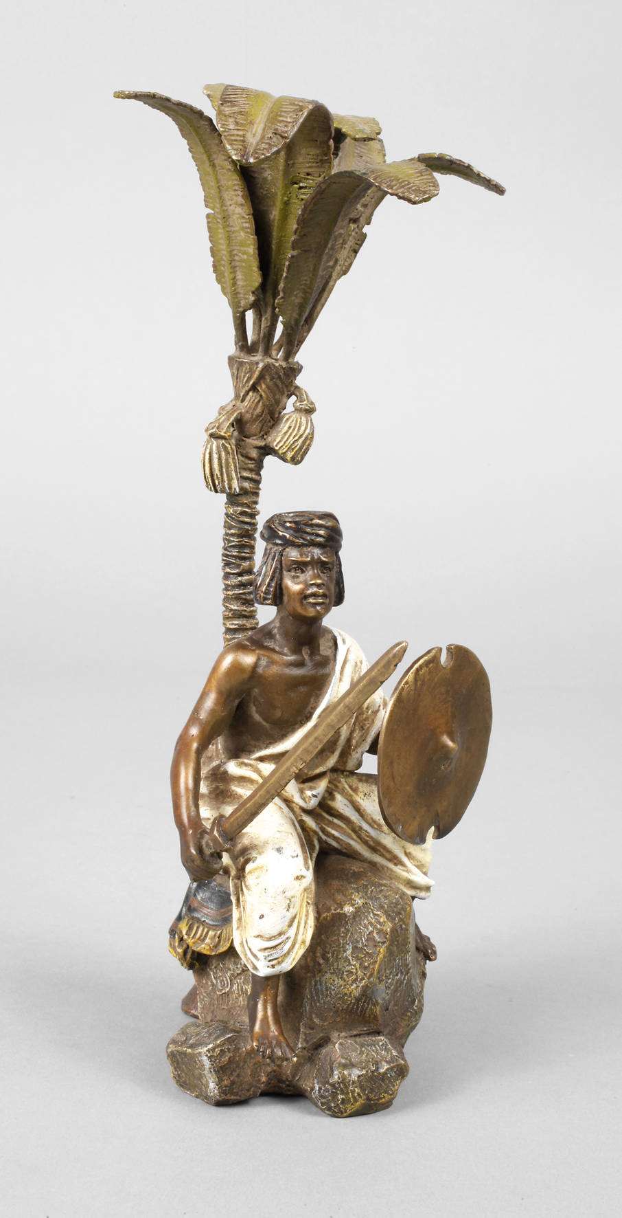 Franz Xaver Bergmann, Wiener Bronze Krieger unter Palme