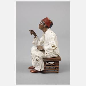 Wiener Bronze, sitzender Orientale