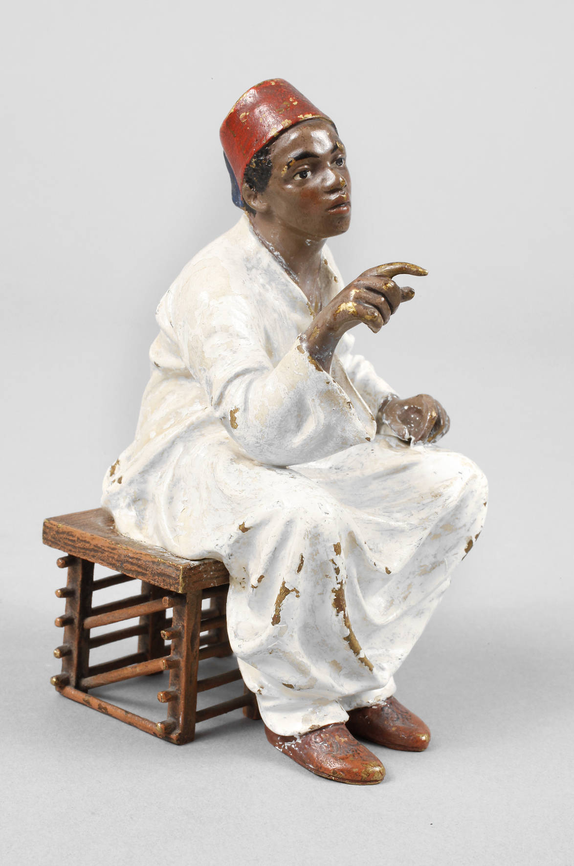 Wiener Bronze, sitzender Orientale