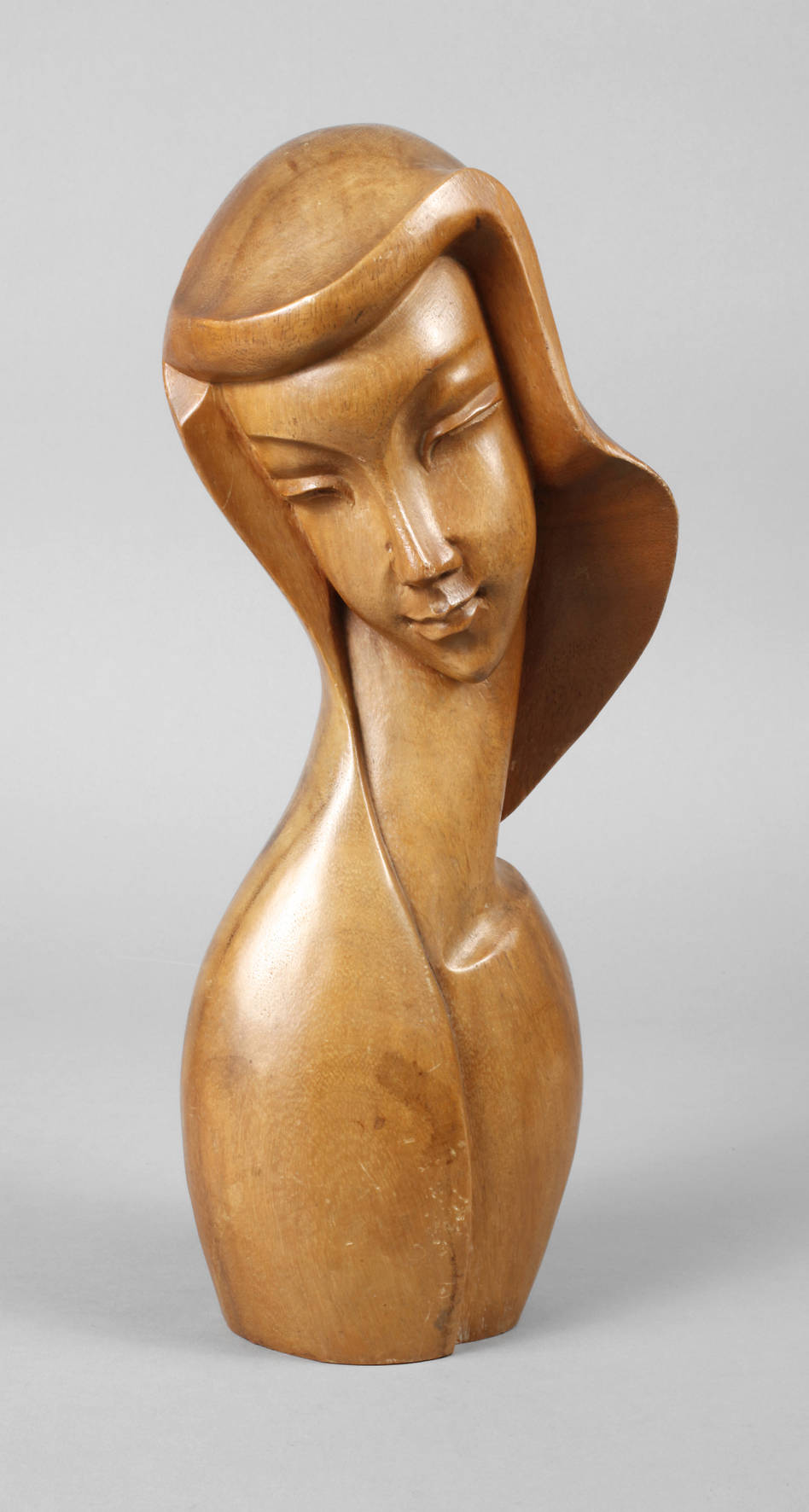 Geschnitzte Madonnenbüste