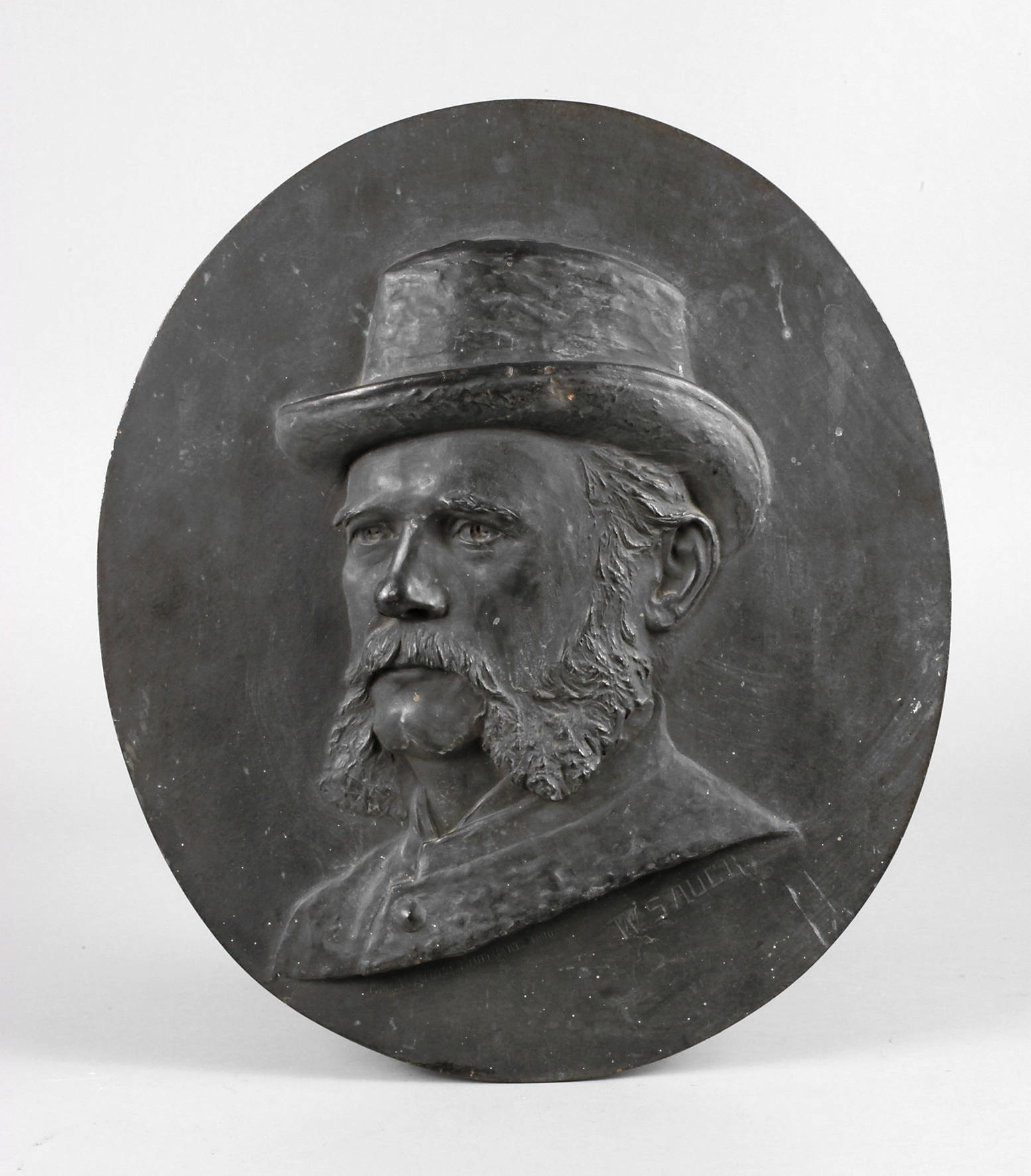 Bronzerelief, Wilhelm Sauer