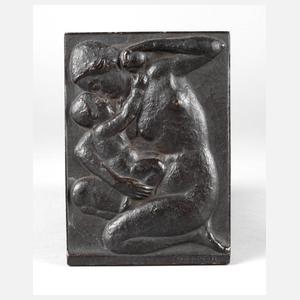 Bruno Ziegler, Plakette Mutter mit Kind