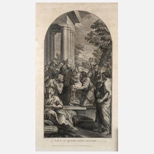 Jakob Frey der Ältere, Heilung eines blinden Säuglings