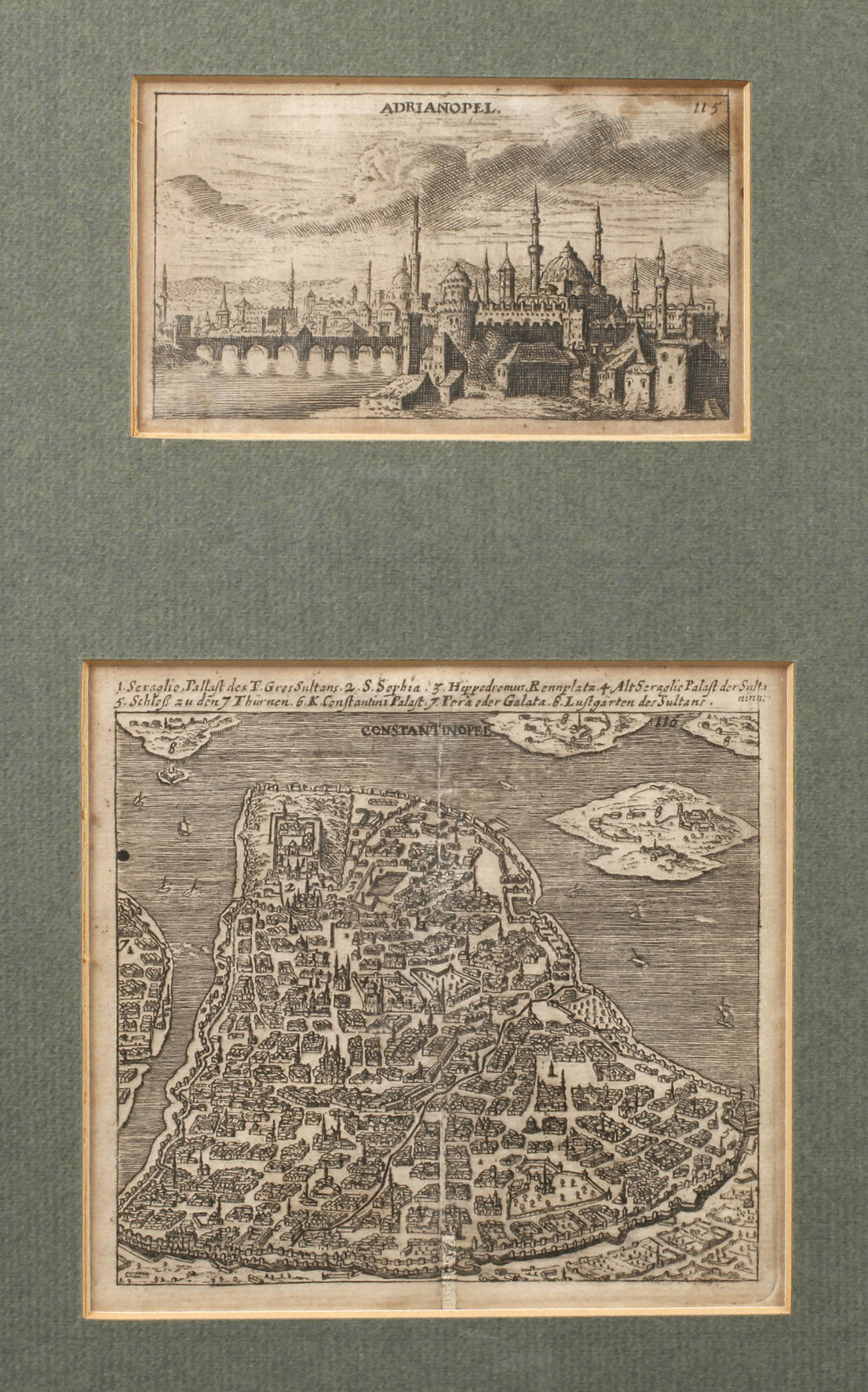 Jacob Sandrart, Ansichten von Adrianopel und Konstantinopel