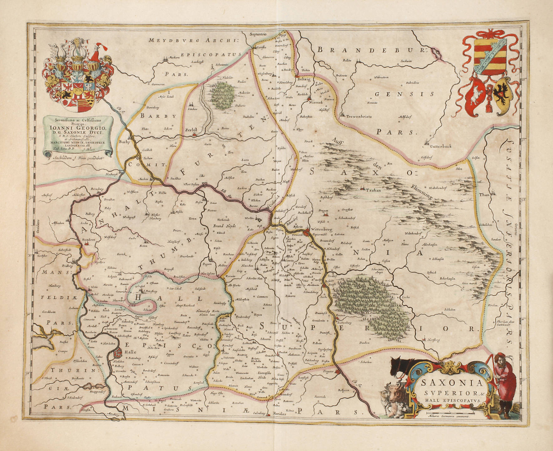 Joan Blaeu, Karte Gebiet Wittenberg