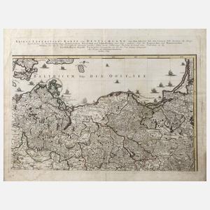 Homanns Erben, Kupferstichkarte Ostseeküste