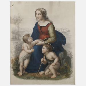 Prof. Michele Fanoli, ”Die schöne Gärtnerin” nach Raffael