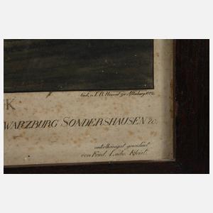 Johann Baptist Hössel, Ansicht Schloss Burgk