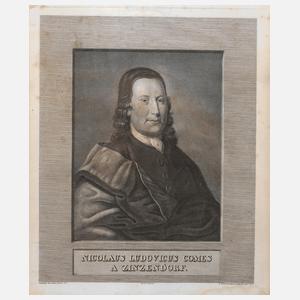 F. Lehmann, Portrait Reichsgraf Zinzendorf