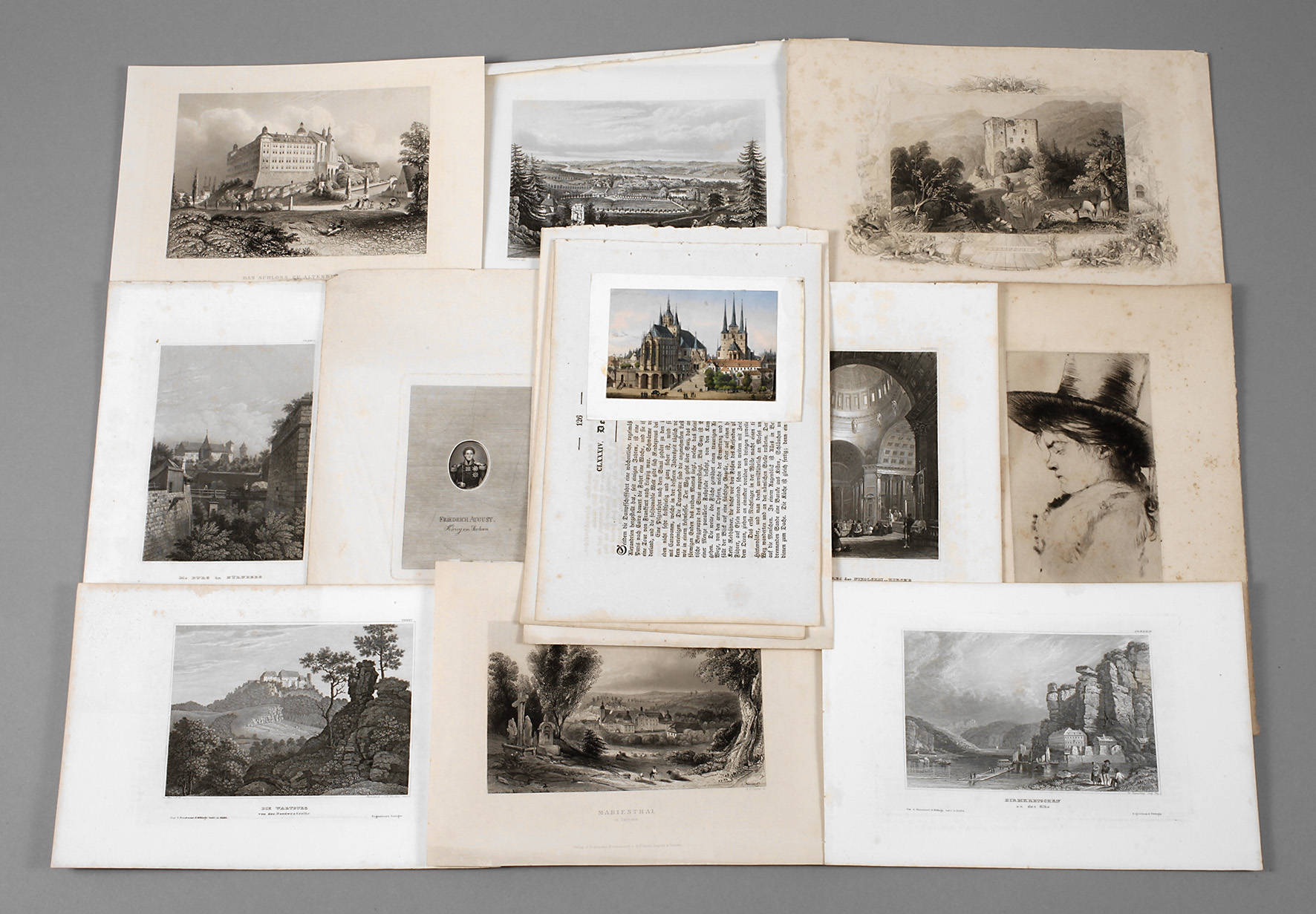 Konvolut Ansichten Thüringen und Sachsen