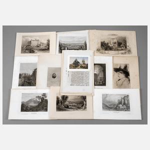 Konvolut Ansichten Thüringen und Sachsen