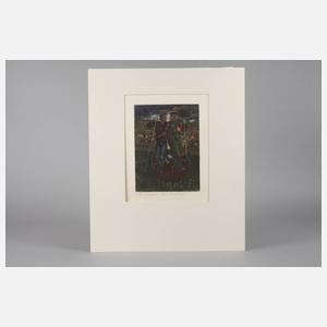 Prof. Arik Brauer, ”Durchs Wasser”