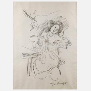 Prof. Lovis Corinth, Bildnis Charlotte Behrend-Corinth