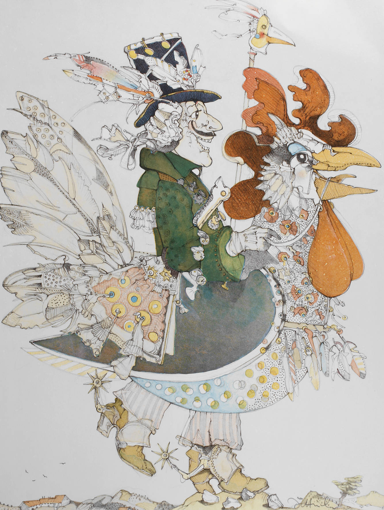 Simon Dittrich, Aufgeputzt wie ein Hahn