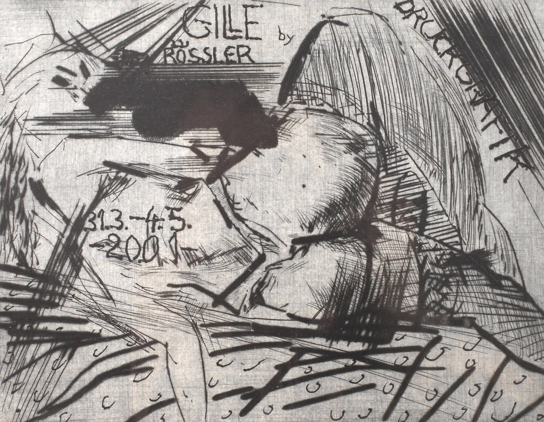 Prof. Sighard Gille, Liegender Akt