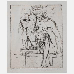 Sabina Grzimek, Sitzender Akt