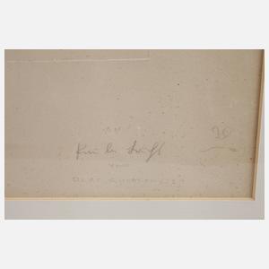 Prof. Olaf Gulbransson, Nonne mit Taube