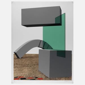 Menashe Kadishman, Geometrische Komposition