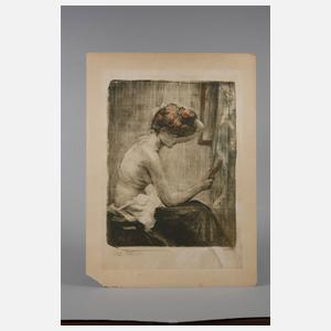 Jenny Maron-Roth, Junge Frau bei der  Morgentoilette