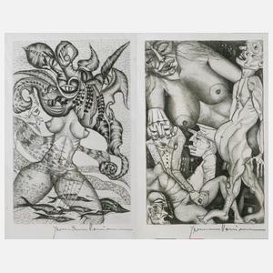 Hermann Naumann, Paar erotische Grafiken