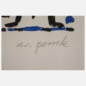 A. R. Penck, Zwei Augen und zwei Figuren