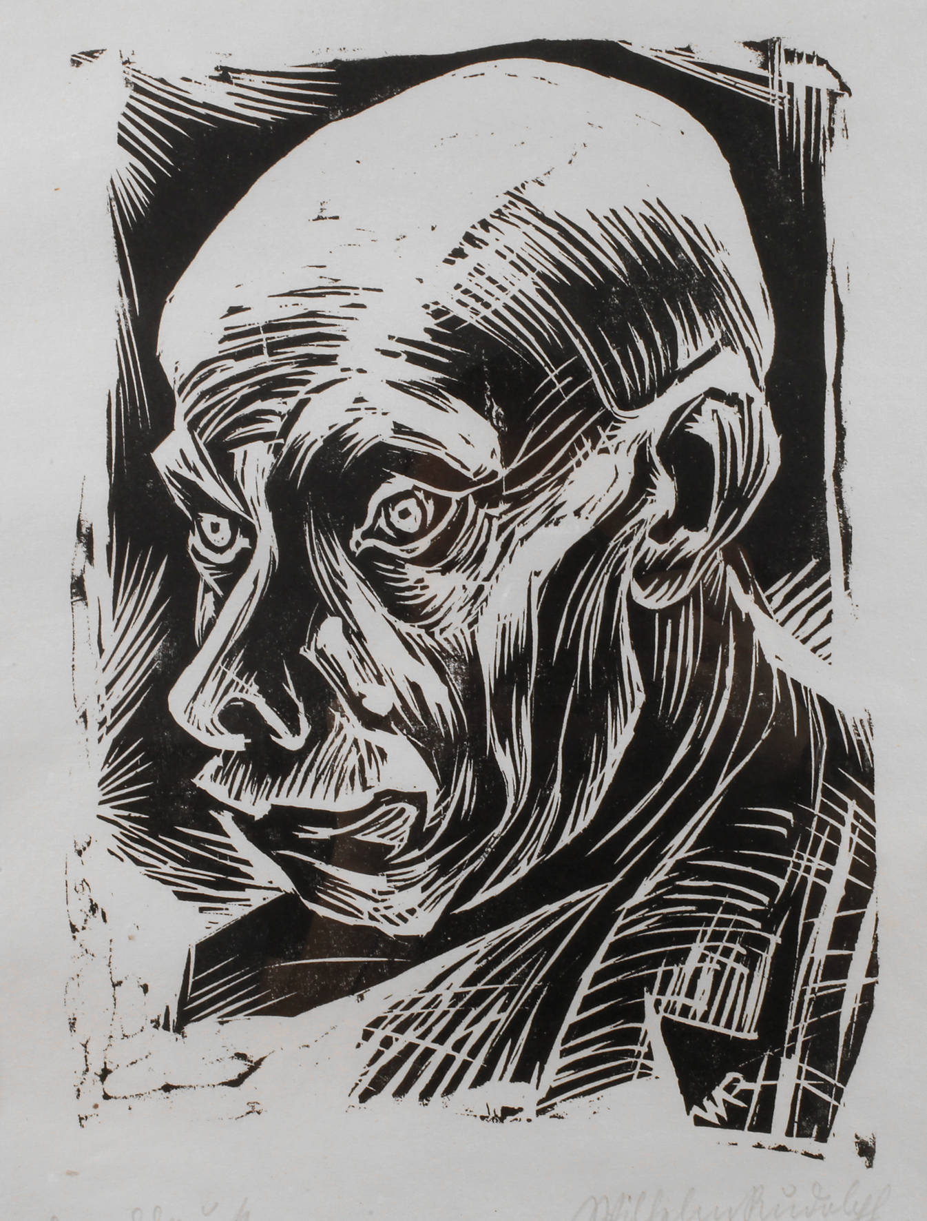 Prof. Wilhelm Rudolph, ”Arbeiterkopf”