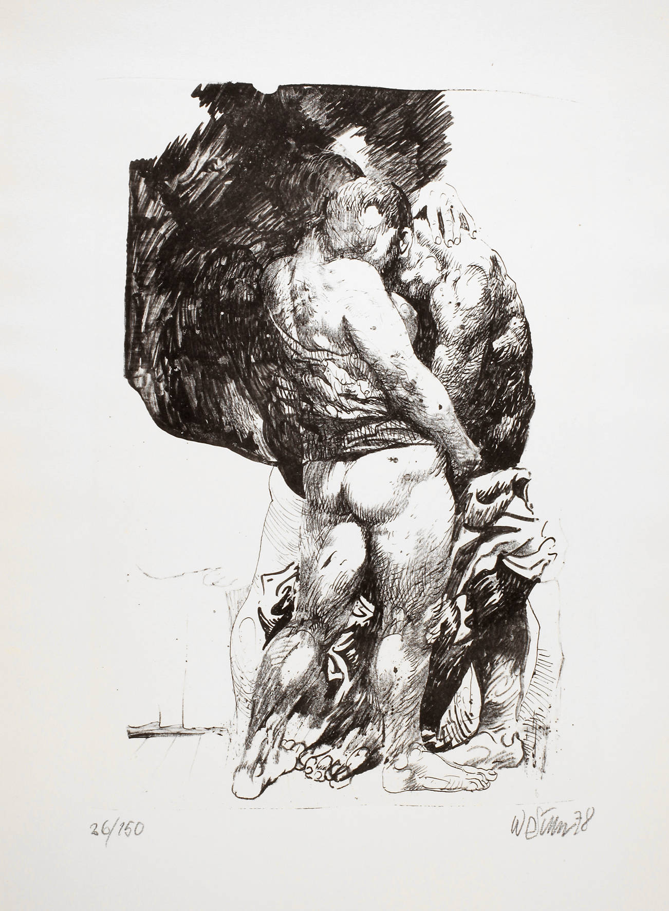 Prof. Willi Sitte, Stehendes Liebespaar