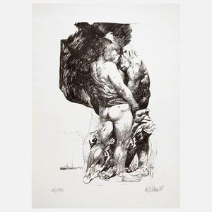 Prof. Willi Sitte, Stehendes Liebespaar