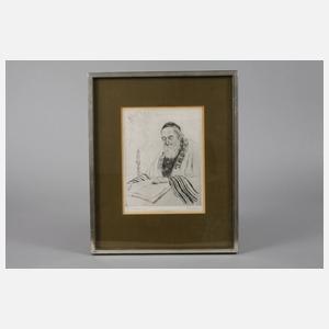 In der Tora lesender Rabbiner