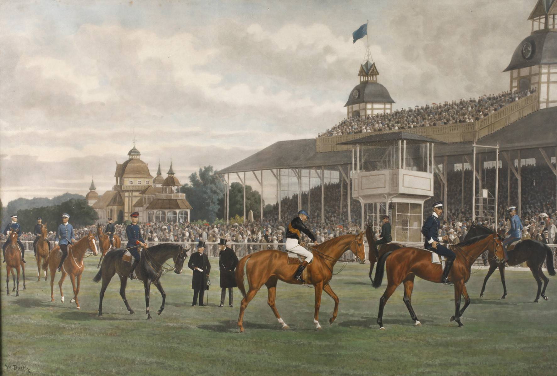 Prof. Wilhelm Barth, ”Ein Renntag in Karlshorst im Jahre 1914”