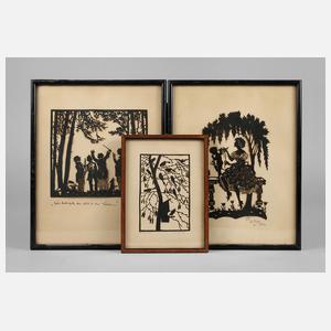 Konvolut Scherenschnitte