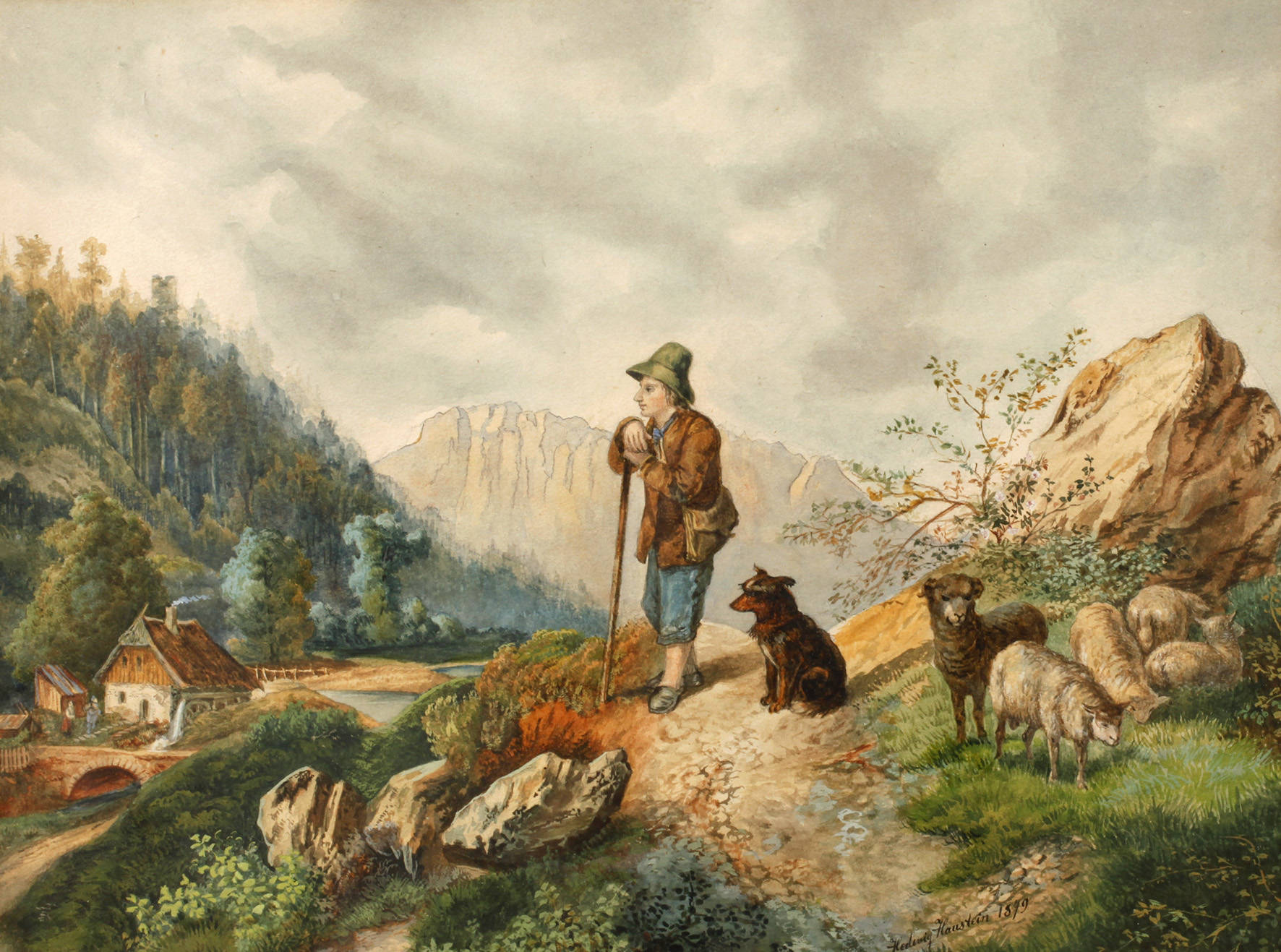 Hedwig Haustein, Schäfer im Gebirge