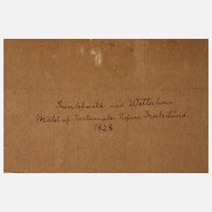 Prof. Troels Lund, ”Grindelwald mit Wetterhorn”