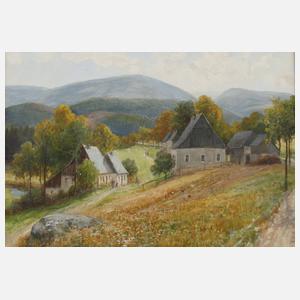 Albert Mühlig, ”Burkhardtsgrün mit dem Auersberg”